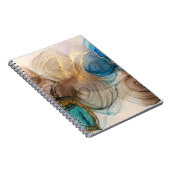 Alcoholinkt, gebleekt mineraal Abstract. Notitieboek (Rechterzijde)