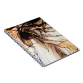 Alcoholinkt kleur. Grey Handmade Marble Texture. G Notitieboek (Rechterzijde)