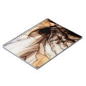 Alcoholinkt kleur. Grey Handmade Marble Texture. G Notitieboek (Linkerzijde)