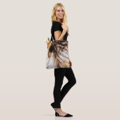 Alcoholinkt kleur. Grey Handmade Marble Texture. G Tote Bag (Op model)