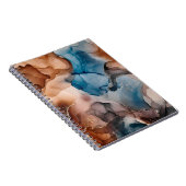 Alcoholinkt kleuren doorschijnend. Abstract multic Notitieboek (Rechterzijde)