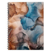 Alcoholinkt kleuren doorschijnend. Abstract multic Notitieboek (Voorkant)