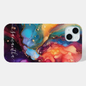 Alcoholinkt Kleurrijke Vloeibare Marmeren Kunst Case-Mate iPhone Case (Achterkant (horizontaal))