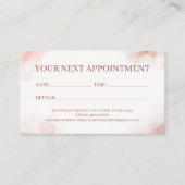 Alcoholinkt met vloeibare Waterverf Afsprakenkaartje (Voorkant)