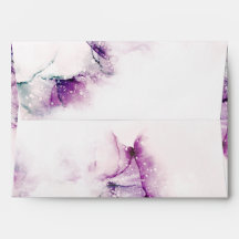 Alcoholinkt Paarse Elegante Chic Envelop