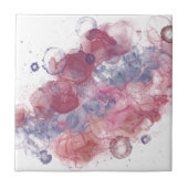 Alcoholinkt Roze druppels Tegeltje (Voorkant)