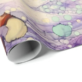 Alcoholinkt Schilderen met Paars Cadeaupapier (Rol Hoek)