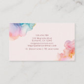 Alcoholinkt Vloeibare pastel Klantenkaartje (Achterkant)