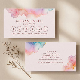 Alcoholinkt Vloeibare pastel Klantenkaartje