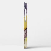 Alcoholinkt wervelt, gele tint, abstract. Case-Mate iPhone case (Achterkant / Links)