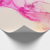 Alcoholinkt zee textuur. Contemhedendaagse kunst. Cadeaupapier (Hoek)