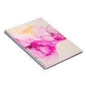 Alcoholinkt zee textuur. Contemhedendaagse kunst. Notitieboek (Rechterzijde)