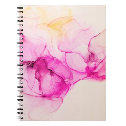 Alcoholinkt zee textuur. Contemhedendaagse kunst. Notitieboek (Voorkant)