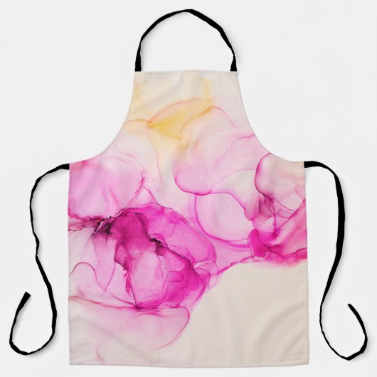 Alcoholinkt zee textuur. Contemhedendaagse kunst. Schort (Voorkant)