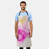 Alcoholinkt zee textuur. Contemhedendaagse kunst. Schort (Gedragen)