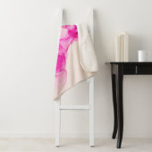 Alcoholinkt zee textuur. Contemhedendaagse kunst. Sherpa Deken (In situ)