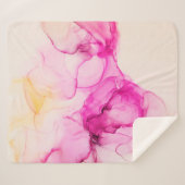 Alcoholinkt zee textuur. Contemhedendaagse kunst. Sherpa Deken (Voorkant (horizontaal))