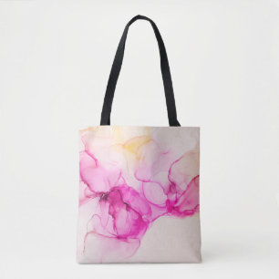 Alcoholinkt zee textuur. Contemhedendaagse kunst. Tote Bag