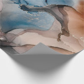 Alcoholinktkleuren doorschijnend. Abstracte multic Cadeaupapier (Hoek)