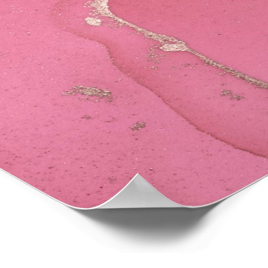 Alcoholinktkleuren doorschijnend. Abstracte multic Poster (Hoek)