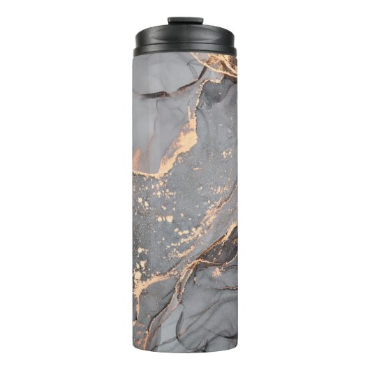Alcoholinktkleuren doorschijnend. Abstracte multic Thermosbeker (Voorkant)