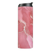 Alcoholinktkleuren doorschijnend. Abstracte multic Thermosbeker (Gedraaid links)