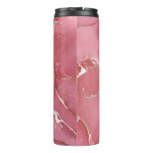 Alcoholinktkleuren doorschijnend. Abstracte multic Thermosbeker (Achterkant)