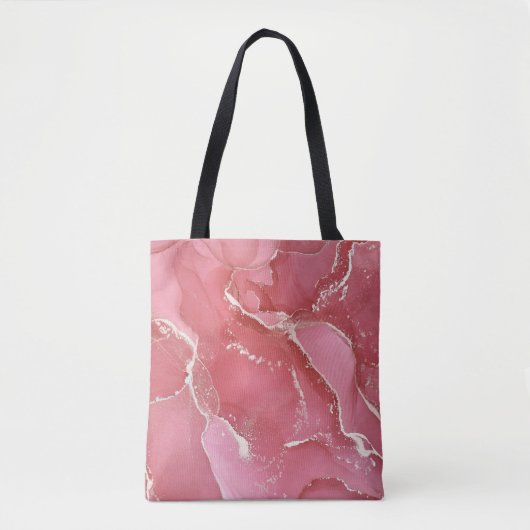 Alcoholinktkleuren doorschijnend. Abstracte multic Tote Bag (Voorkant)