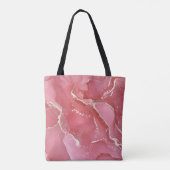 Alcoholinktkleuren doorschijnend. Abstracte multic Tote Bag (Achterkant)