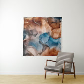 Alcoholinktkleuren doorschijnend. Abstracte multic Wandkleed (In Situ (horizontaal))