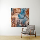 Alcoholinktkleuren doorschijnend. Abstracte multic Wandkleed (In situ)