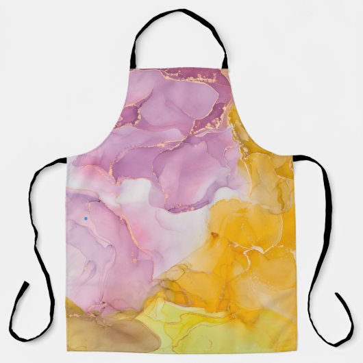 Alcoholinktkleuren doorschijnend. Fluid Art. Moder Schort (Voorkant)