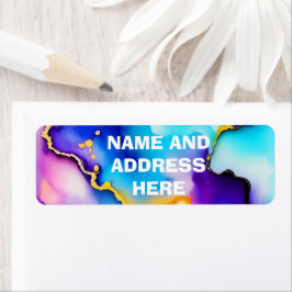 Alcoholinktpatroon Retouradreslabels Etiket