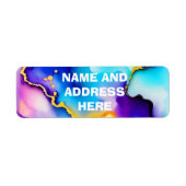 Alcoholinktpatroon Retouradreslabels Etiket (Voorkant)