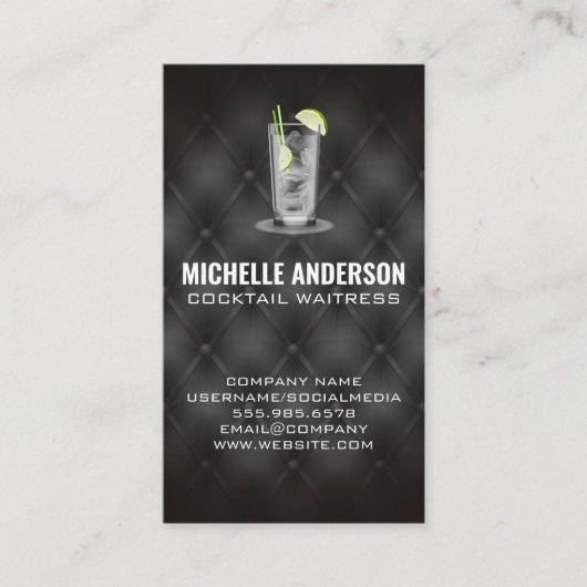 Alcoholische dranken | Stoffering van bars en rest Visitekaartje (Voorkant)