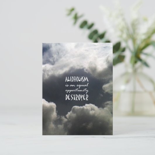 Alcoholisme Briefkaart (Staand voorkant)