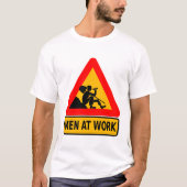 alcoholisme-Mannen op het werk T-shirt (Voorkant)