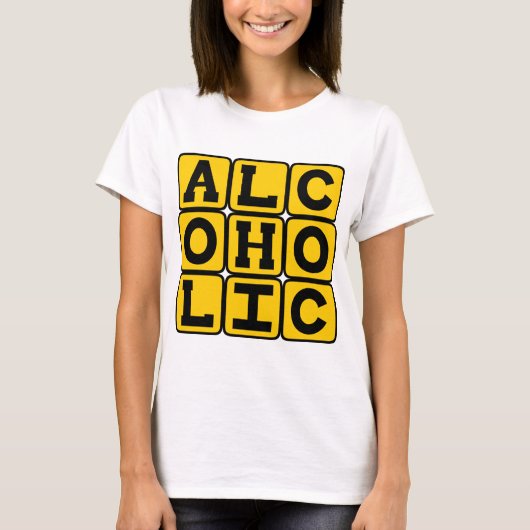 Alcoholist, Drankliefhebber T-shirt (Voorkant)