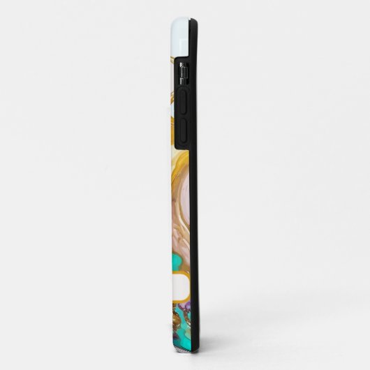 Alcoholkleurige inkt iPhone Case (Achterkant/links)