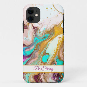 Alcoholkleurige inkt iPhone Case