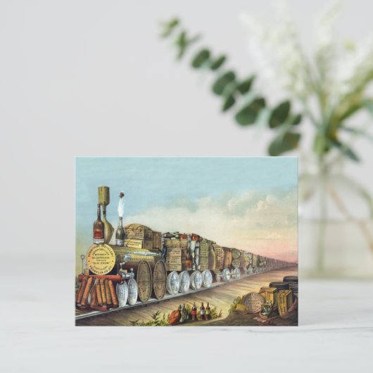  alcoholtrein briefkaart (Staand voorkant)