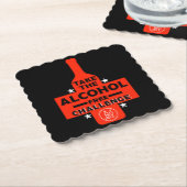 Alcoholvrij en nuchter kartonnen onderzetters (Gebogen)