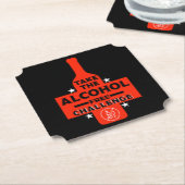 Alcoholvrij en nuchter kartonnen onderzetters (Gekanteld)