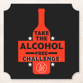 Alcoholvrij en nuchter kartonnen onderzetters