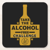 Alcoholvrij en nuchter kartonnen onderzetters (Voorkant)