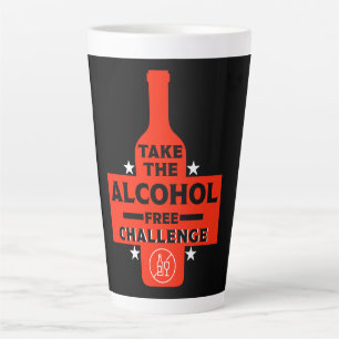 Alcoholvrij en nuchter latte mok