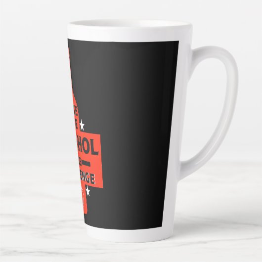 Alcoholvrij en nuchter latte mok (Rechts)