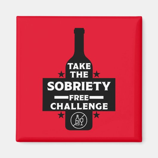 Alcoholvrij en nuchter magneet (Voorkant)