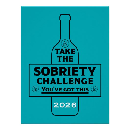 Alcoholvrij en Nuchter Perfect Poster (Voorkant)
