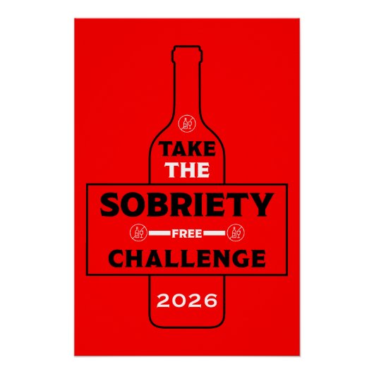 Alcoholvrij en Nuchter Perfect Poster (Voorkant)
